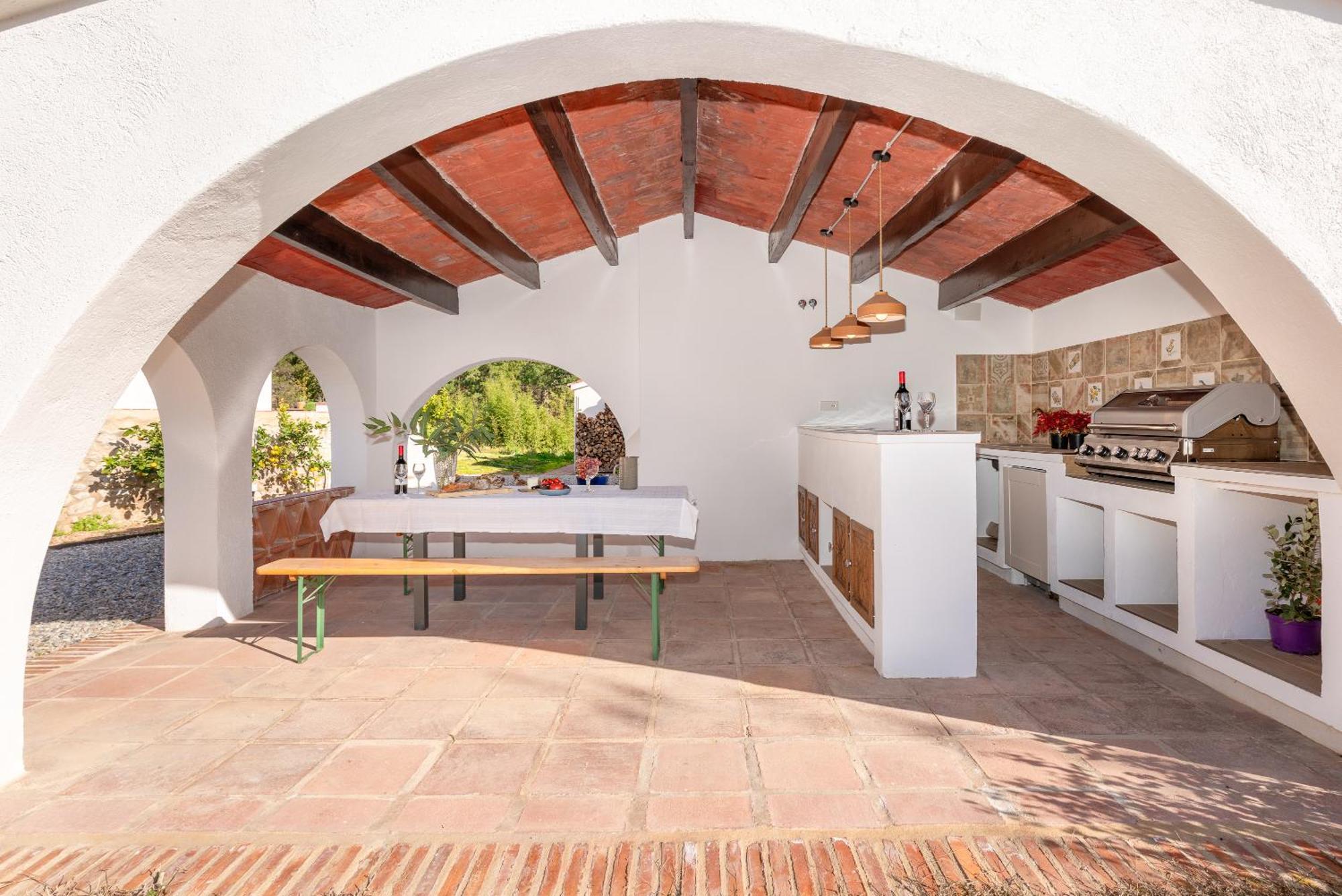La Terraza - Grosszuegiges Appartment In Katalanischer Masia Sant Iscle De Vallalta 외부 사진