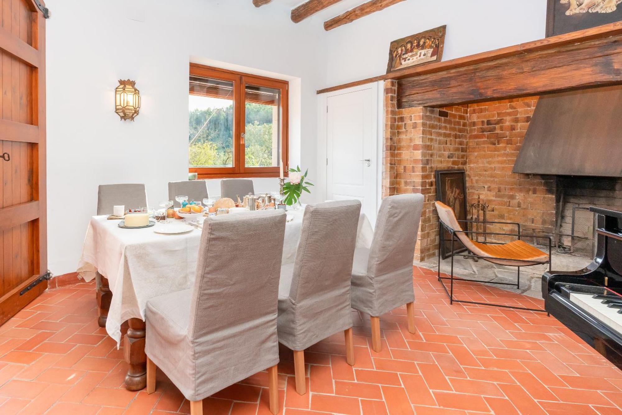 La Terraza - Grosszuegiges Appartment In Katalanischer Masia Sant Iscle De Vallalta 외부 사진
